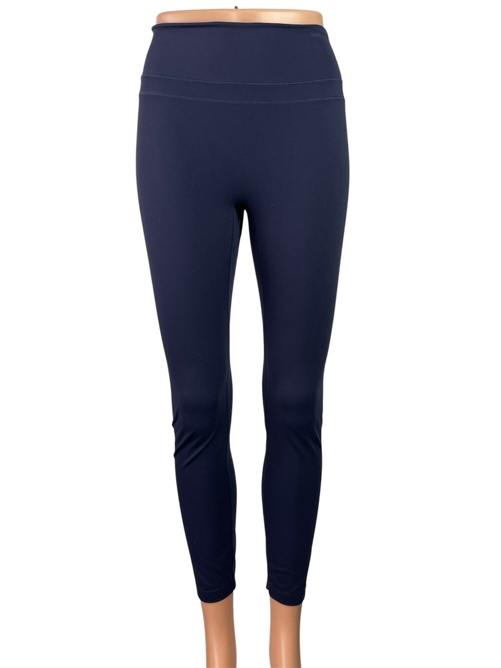 Gymshark Women's Navy Blue Cinch Cropped Yoga Athletic Leggings Pants Size S